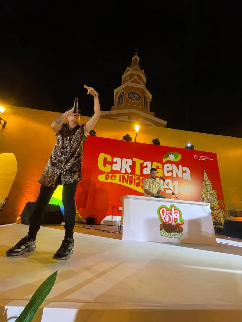 El Rocha en el escenario de Cumpleaños de Cartagena